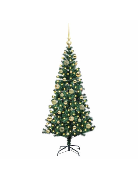 Albero di Natale artificiale con luci integrate Verde 120cm
