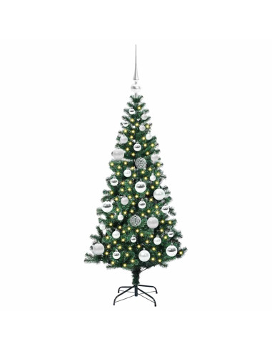 Albero di Natale artificiale con luci integrate Verde 120cm