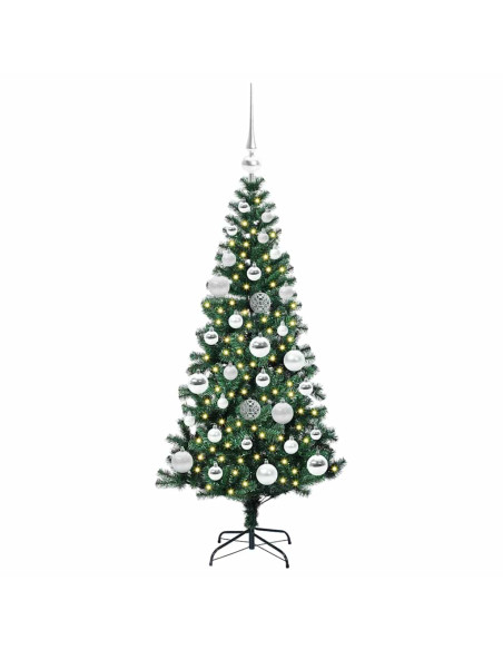 Albero di Natale artificiale con luci integrate Verde 120cm