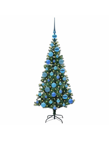 Albero di Natale artificiale con luci integrate Verde 120cm