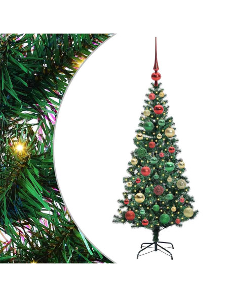 Albero di Natale artificiale con luci integrate Verde 120cm