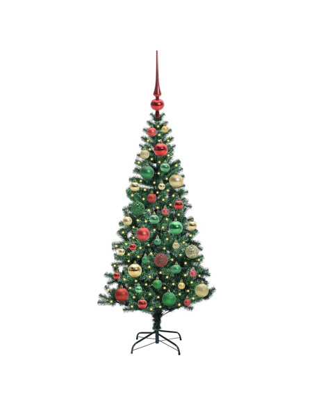 Albero di Natale artificiale con luci integrate Verde 120cm