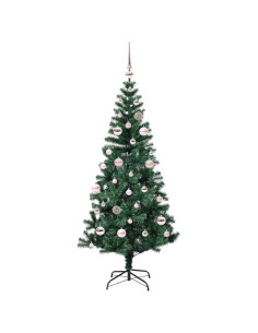 Albero di Natale artificiale con luci integrate Verde 150 cm 2