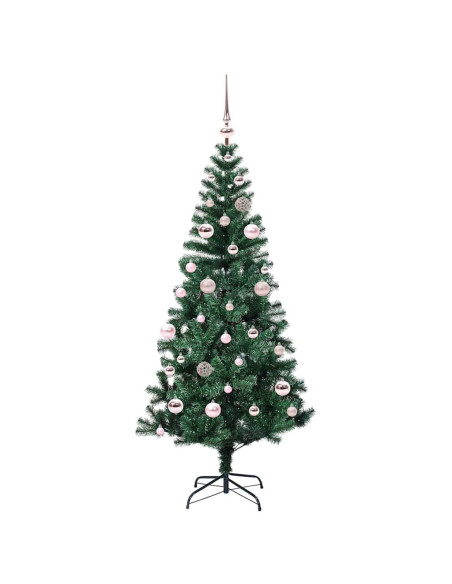 Albero di Natale artificiale con luci integrate Verde 150 cm