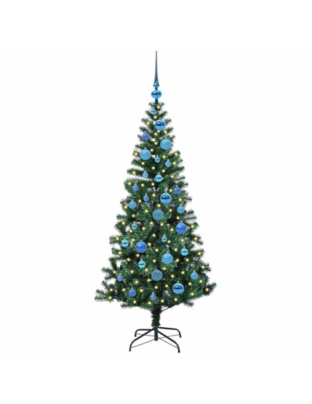 Albero di Natale artificiale con luci integrate Verde 150cm