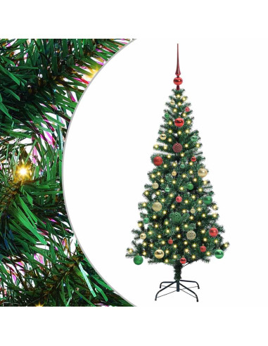Albero di Natale artificiale con luci integrate Verde 150cm