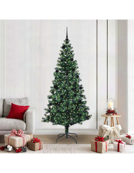 Albero di Natale artificiale con luci integrate Verde 210 cm