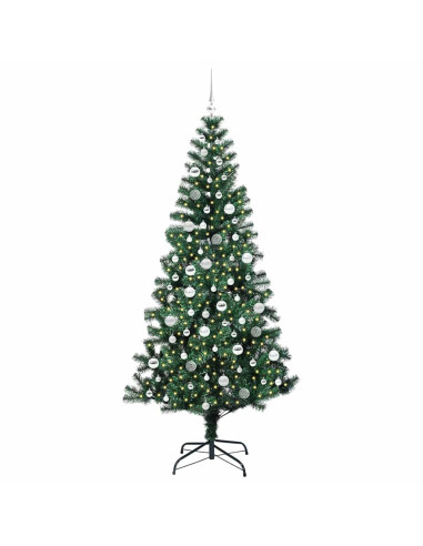 Albero di Natale artificiale con luci integrate Verde 210 cm