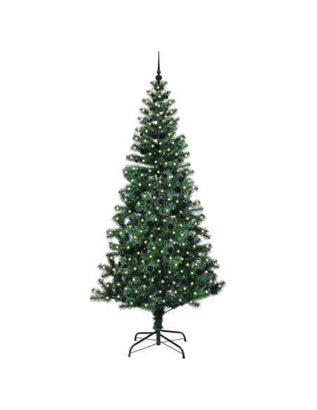 Albero di Natale artificiale con luci integrate Verde 240cm