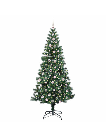 Albero di Natale artificiale con luci integrate Verde 240cm