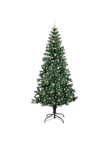 Albero di Natale artificiale con luci integrate Verde 240 cm