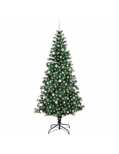Albero di Natale artificiale con luci integrate Verde 240cm