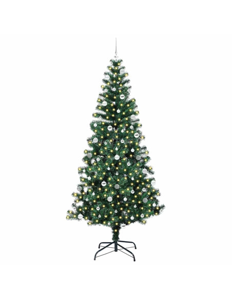 Albero di Natale artificiale con luci integrate Verde 240cm