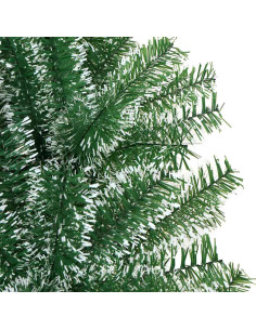 Albero di Natale Artificiale Imbiancato con Luci LED 120 cm 2