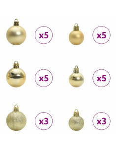 Albero di Natale Artificiale Imbiancato con Luci LED 210 cm 2