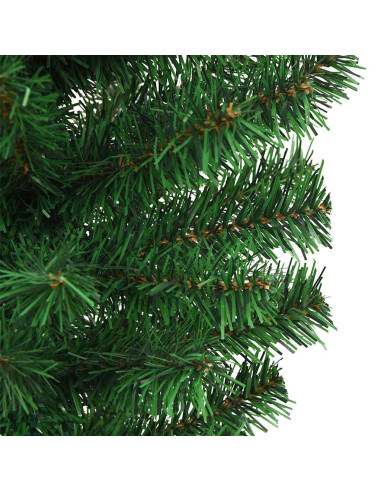 Albero di Natale artificiale pre-illuminato capovolto con set di palline