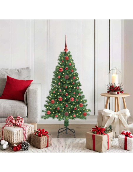 Albero di Natale artificiale con 150 LED Verde 120 cm