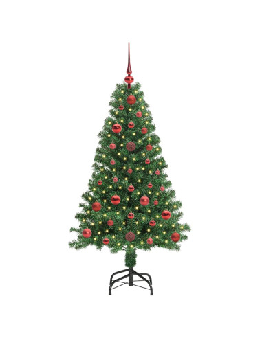 Albero di Natale artificiale con 150 LED Verde 120 cm