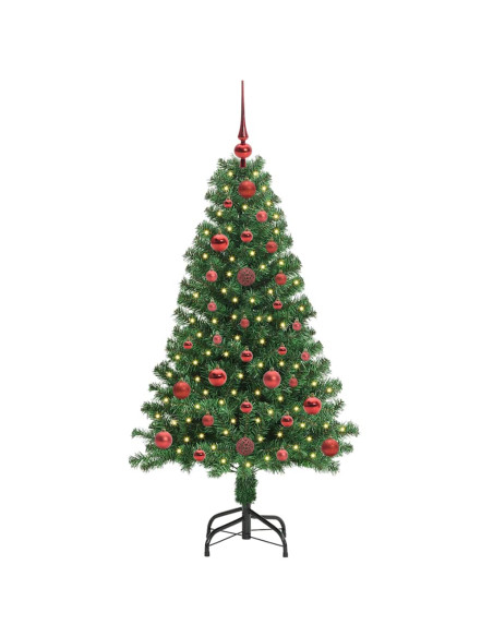Albero di Natale artificiale con 150 LED Verde 120 cm