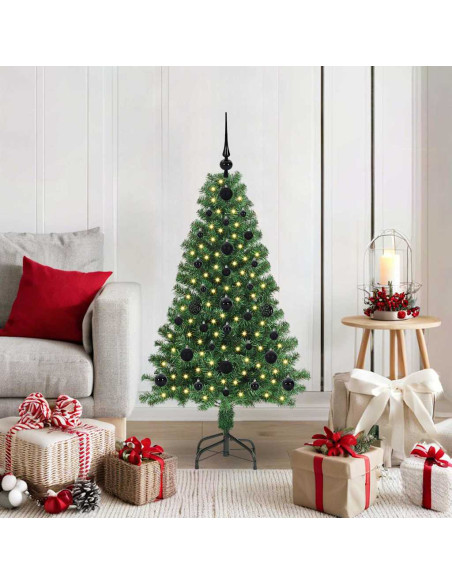 Albero di Natale artificiale con 150 LED Verde 120 cm