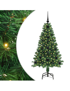 Albero di Natale artificiale con 150 LED Verde 120 cm 2