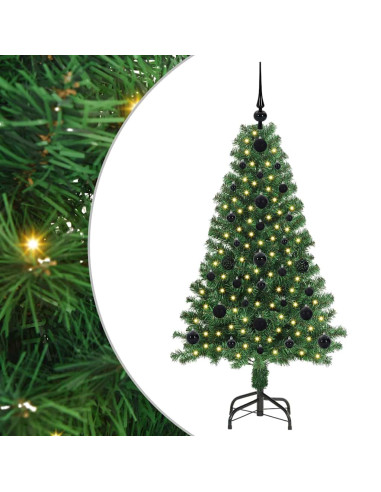 Albero di Natale artificiale con 150 LED Verde 120 cm