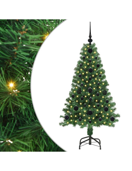 Albero di Natale artificiale con 150 LED Verde 120 cm