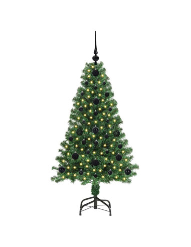 Albero di Natale artificiale con 150 LED Verde 120 cm