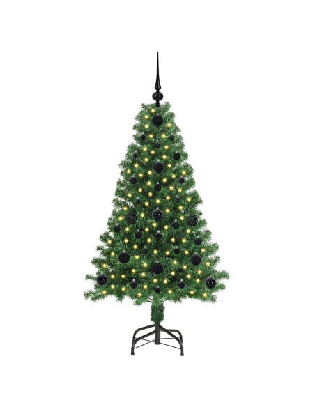 Albero di Natale artificiale con 150 LED Verde 120 cm