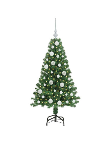 Albero di Natale artificiale con 150 LED Verde 120 cm