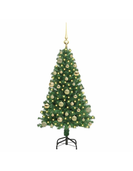 Albero di Natale artificiale con 150 LED Verde 120 cm