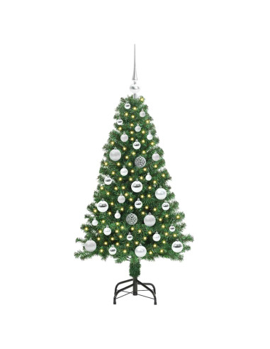 Albero di Natale artificiale con 150 LED Verde 120 cm