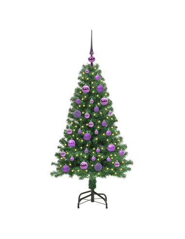 Albero di Natale artificiale con 150 LED Verde 120 cm
