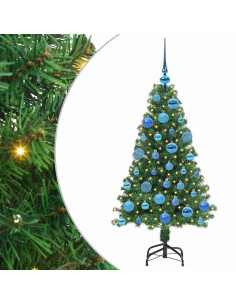 Albero di Natale artificiale con 150 LED Verde 120 cm 2