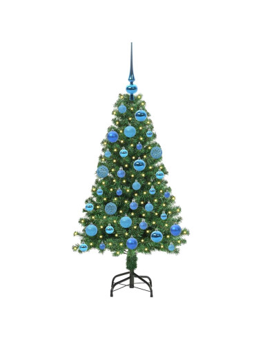Albero di Natale artificiale con 150 LED Verde 120 cm