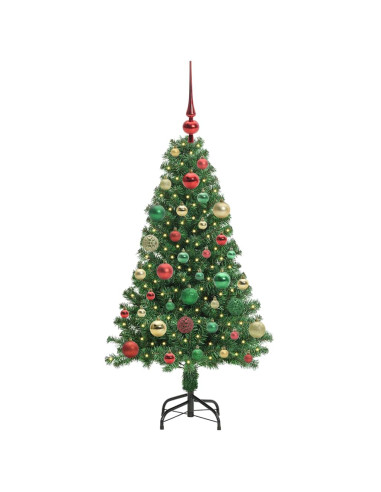 Albero di Natale artificiale con 150 LED Verde 120 cm