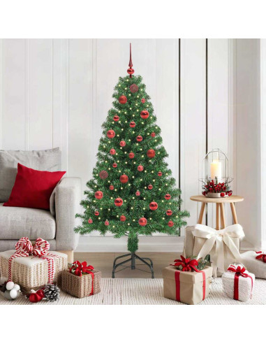 Albero di Natale artificiale con 150 LED Verde 150 cm