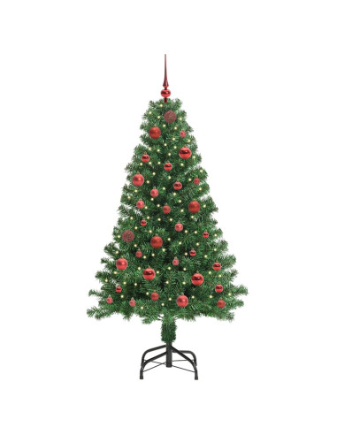 Albero di Natale artificiale con 150 LED Verde 150 cm