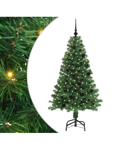 Albero di Natale artificiale con 150 LED Verde 150 cm