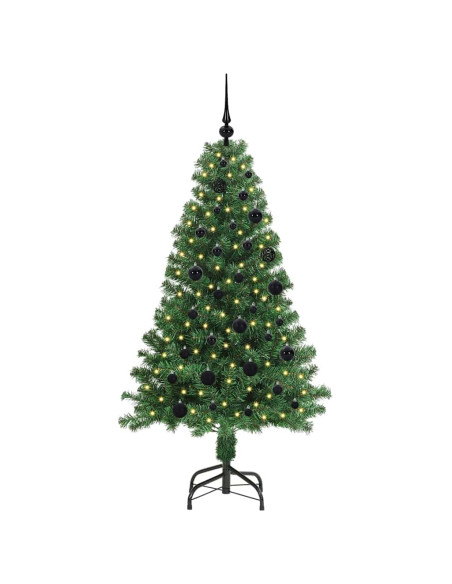 Albero di Natale artificiale con 150 LED Verde 150 cm