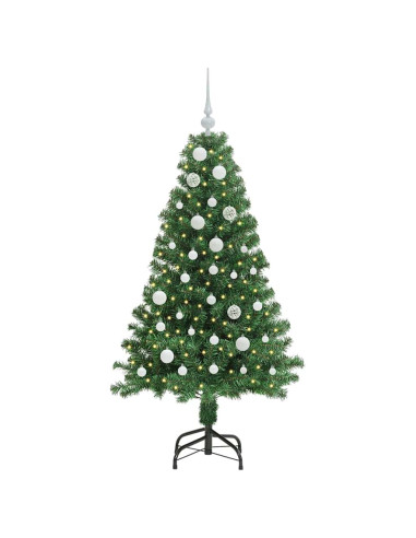 Albero di Natale artificiale con 150 LED Verde 150 cm