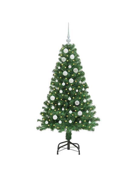 Albero di Natale artificiale con 150 LED Verde 150 cm