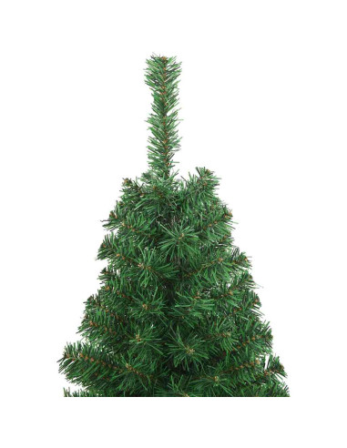 Albero di Natale artificiale con 150 LED Verde 150 cm