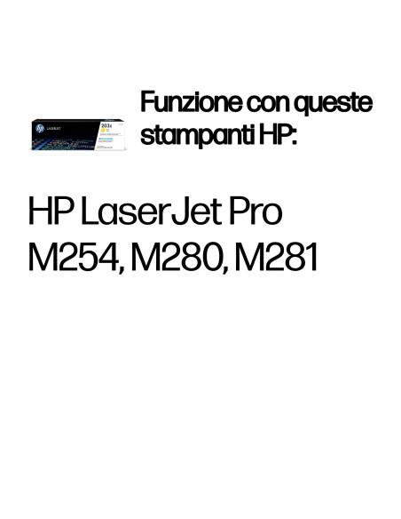HP LaserJet Cartuccia toner giallo originale ad alta capacità 203X