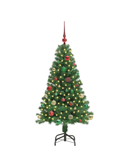 Albero di Natale artificiale con 150 LED Verde 150 cm