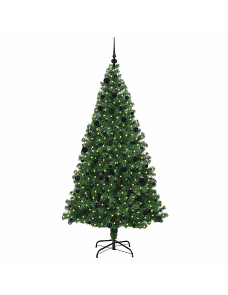 Albero di Natale artificiale con 300 LED Verde 210 cm