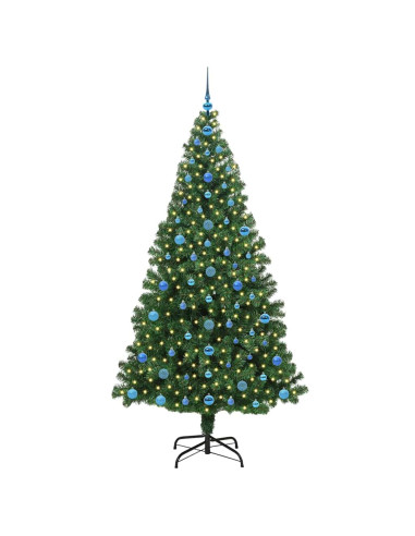Albero di Natale artificiale con 300 LED Verde 210 cm