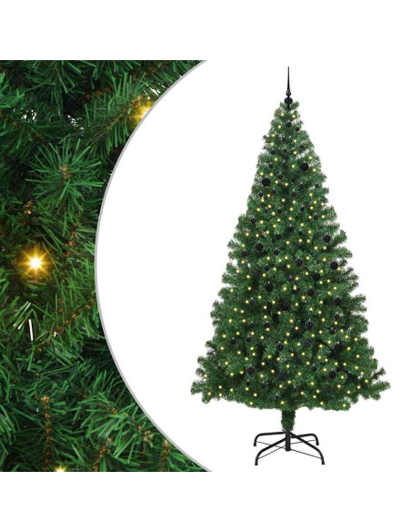 Albero di Natale artificiale con 300 LED Verde 240 cm