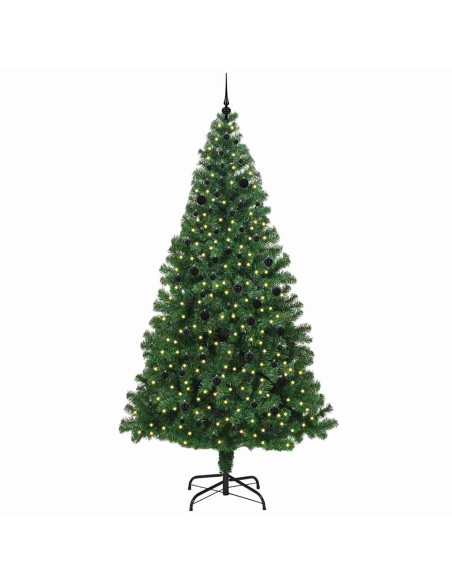 Albero di Natale artificiale con 300 LED Verde 240 cm