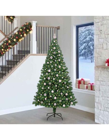 Albero di Natale artificiale con 300 LED Verde 240 cm